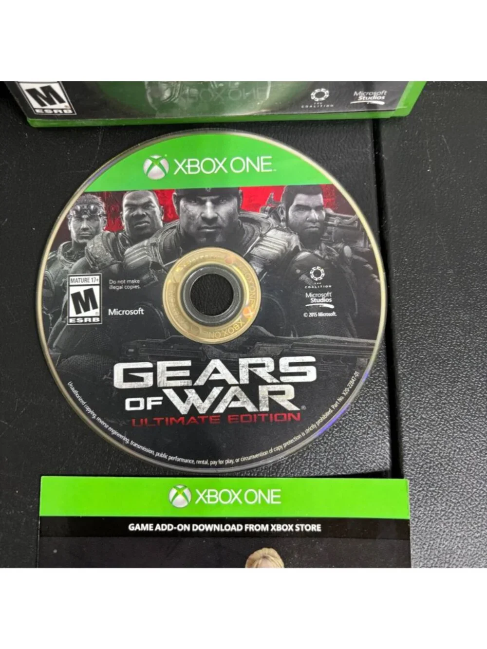 Gears Of War Ultimate Edition Xbox One Complete With Case Disc Manual & Sticker